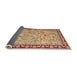 Sideview of Traditional Chestnut Red Animal Rug, tr4613