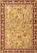 Machine Washable Animal Brown Traditional Rug, wshtr4613brn