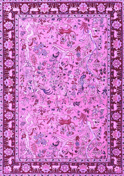 Animal Purple Traditional Rug, tr4613pur
