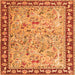 Serging Thickness of Animal Orange Traditional Rug, tr4613org