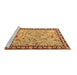 Sideview of Machine Washable Animal Brown Traditional Rug, wshtr4613brn