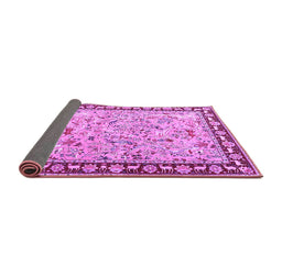 Sideview of Animal Purple Traditional Rug, tr4613pur