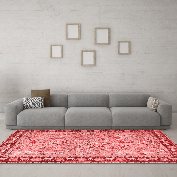 Traditional Red Washable Rugs