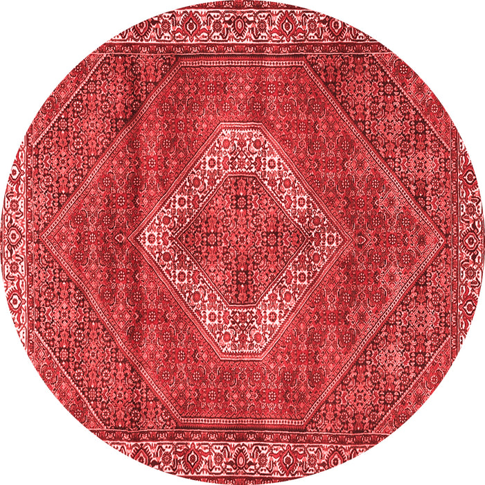 Machine Washable Medallion Red Traditional Rug, wshtr4614red