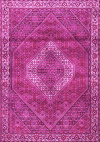 Medallion Pink Traditional Rug, tr4614pnk