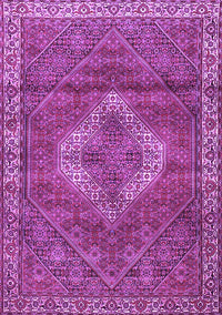 Medallion Purple Traditional Rug, tr4614pur