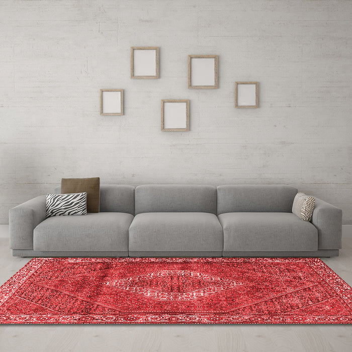 Traditional Red Washable Rugs