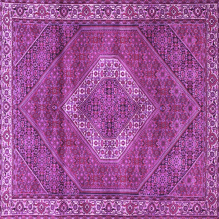 Square Machine Washable Medallion Purple Traditional Area Rugs, wshtr4614pur