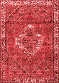 Medallion Red Traditional Rug, tr4614red