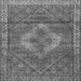 Serging Thickness of Medallion Gray Traditional Rug, tr4614gry