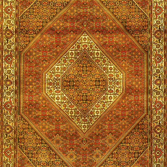 Medallion Yellow Traditional Rug, tr4614yw