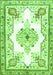 Medallion Green Traditional Rug, tr4615grn