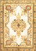 Medallion Brown Traditional Rug, tr4615brn