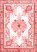 Medallion Red Traditional Area Rugs