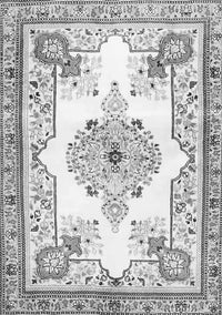 Medallion Gray Traditional Rug, tr4615gry