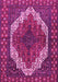 Medallion Pink Traditional Rug, tr4616pnk