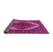 Sideview of Medallion Pink Traditional Rug, tr4616pnk