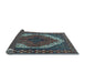 Sideview of Medallion Light Blue Traditional Rug, tr4616lblu