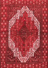 Medallion Red Traditional Rug, tr4616red