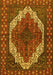 Medallion Yellow Traditional Rug, tr4616yw