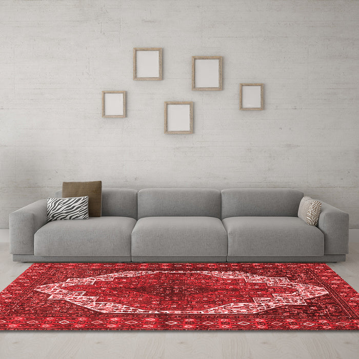 Traditional Red Washable Rugs