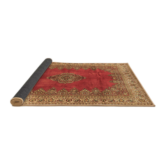 Sideview of Medallion Brown Traditional Rug, tr4617brn