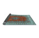 Sideview of Medallion Light Blue Traditional Rug, tr4617lblu