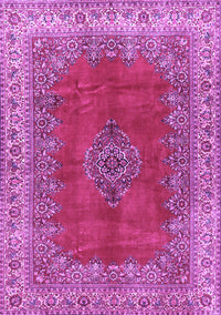 Medallion Purple Traditional Rug, tr4617pur