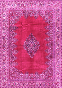 Medallion Pink Traditional Rug, tr4617pnk