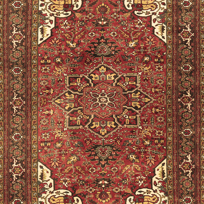 Machine Washable Persian Brown Traditional Rug, wshtr4618brn