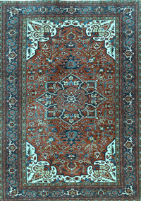 Persian Light Blue Traditional Rug, tr4618lblu