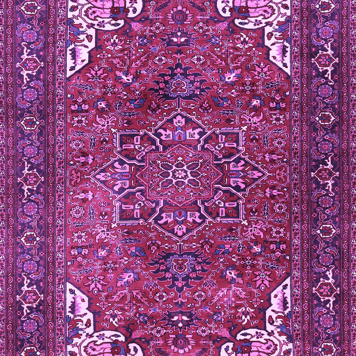 Machine Washable Persian Purple Traditional Area Rugs, wshtr4618pur