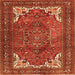 Serging Thickness of Persian Orange Traditional Rug, tr4618org