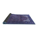 Sideview of Persian Blue Traditional Rug, tr4618blu