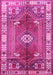 Machine Washable Persian Pink Traditional Rug, wshtr4619pnk