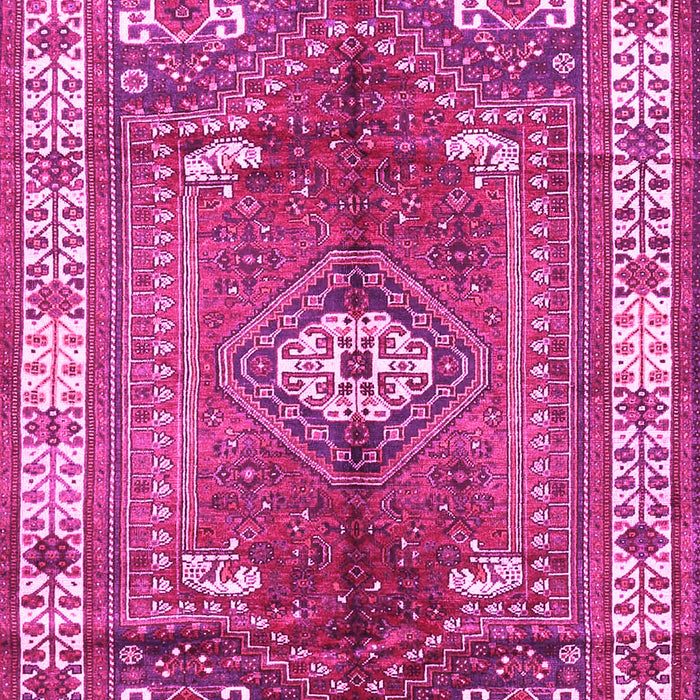 Machine Washable Persian Pink Traditional Rug, wshtr4619pnk