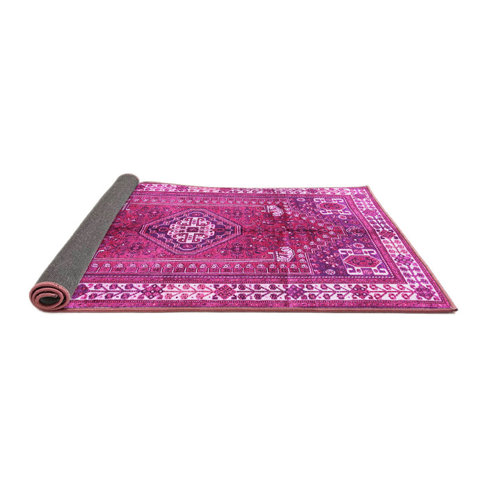 Sideview of Persian Pink Traditional Rug, tr4619pnk