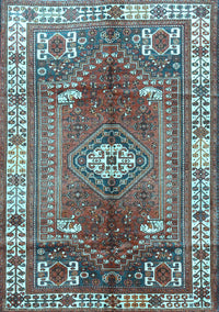 Persian Light Blue Traditional Rug, tr4619lblu