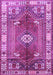 Machine Washable Persian Purple Traditional Area Rugs, wshtr4619pur