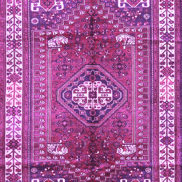 Machine Washable Persian Purple Traditional Area Rugs, wshtr4619pur
