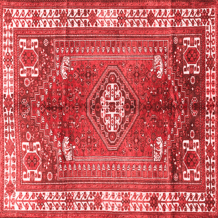 Machine Washable Persian Red Traditional Rug, wshtr4619red