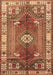 Machine Washable Persian Brown Traditional Rug, wshtr4619brn