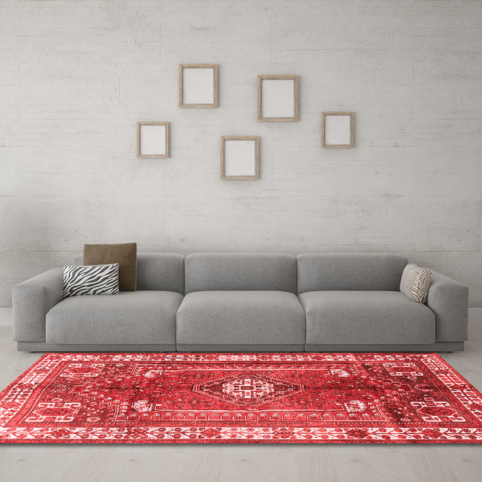Traditional Red Washable Rugs