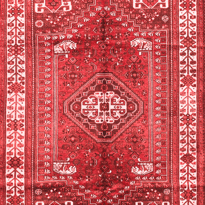 Machine Washable Persian Red Traditional Rug, wshtr4619red