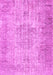 Machine Washable Persian Pink Traditional Rug, wshtr461pnk