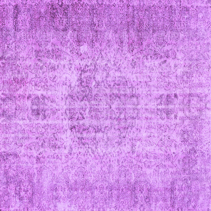 Square Machine Washable Persian Purple Traditional Area Rugs, wshtr461pur