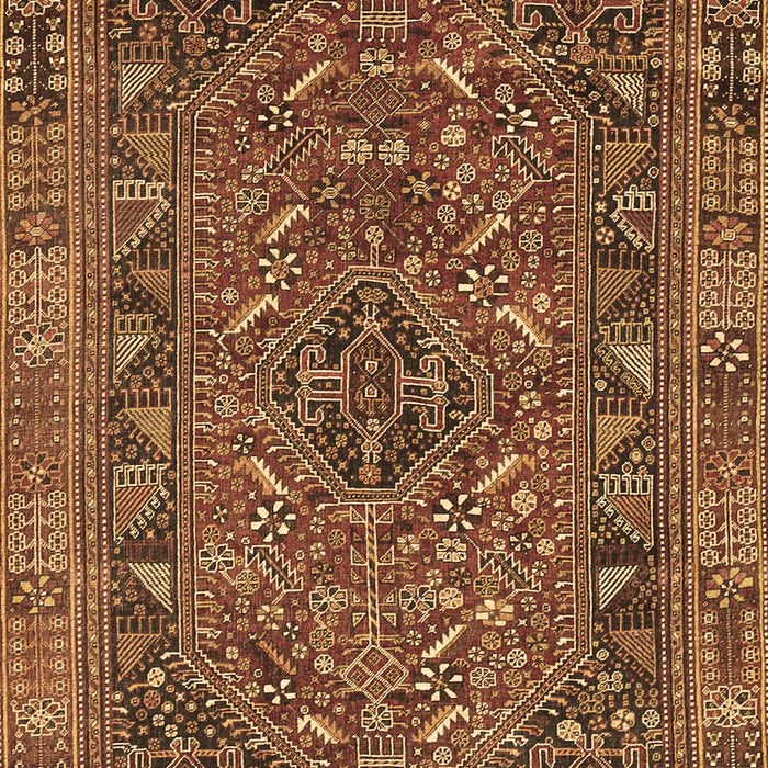 Machine Washable Persian Brown Traditional Rug, wshtr4620brn