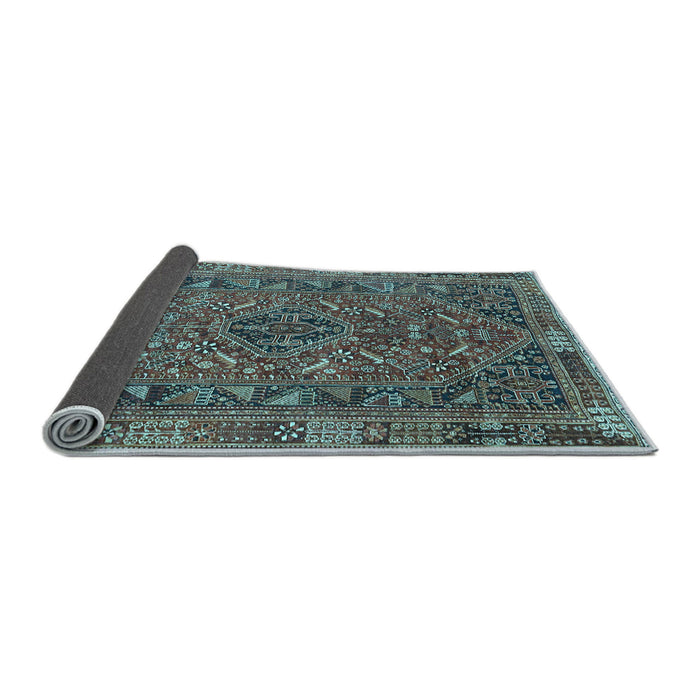 Sideview of Persian Light Blue Traditional Rug, tr4620lblu