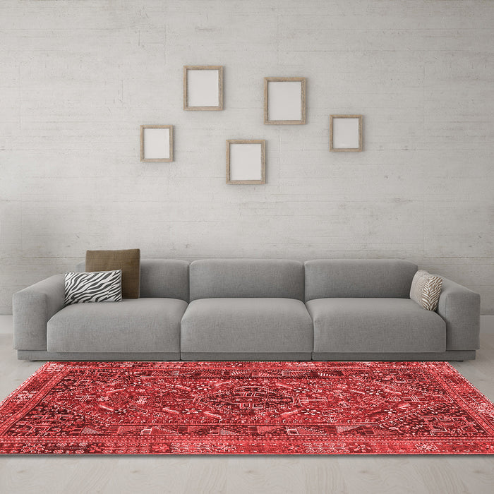 Traditional Red Washable Rugs