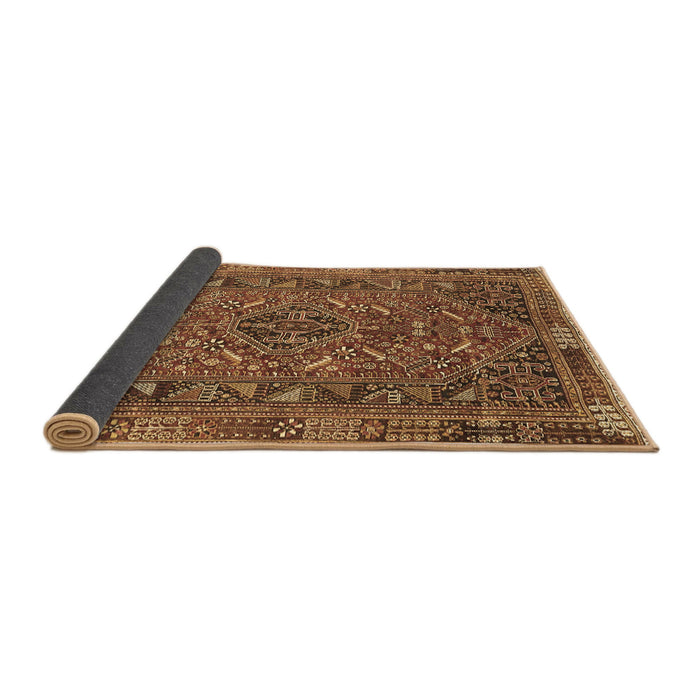 Sideview of Persian Brown Traditional Rug, tr4620brn